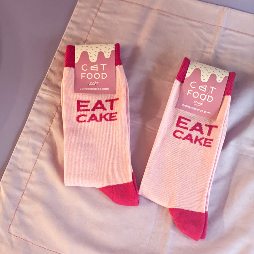 Cat Food Cakes Socks - Cat Food Cakes