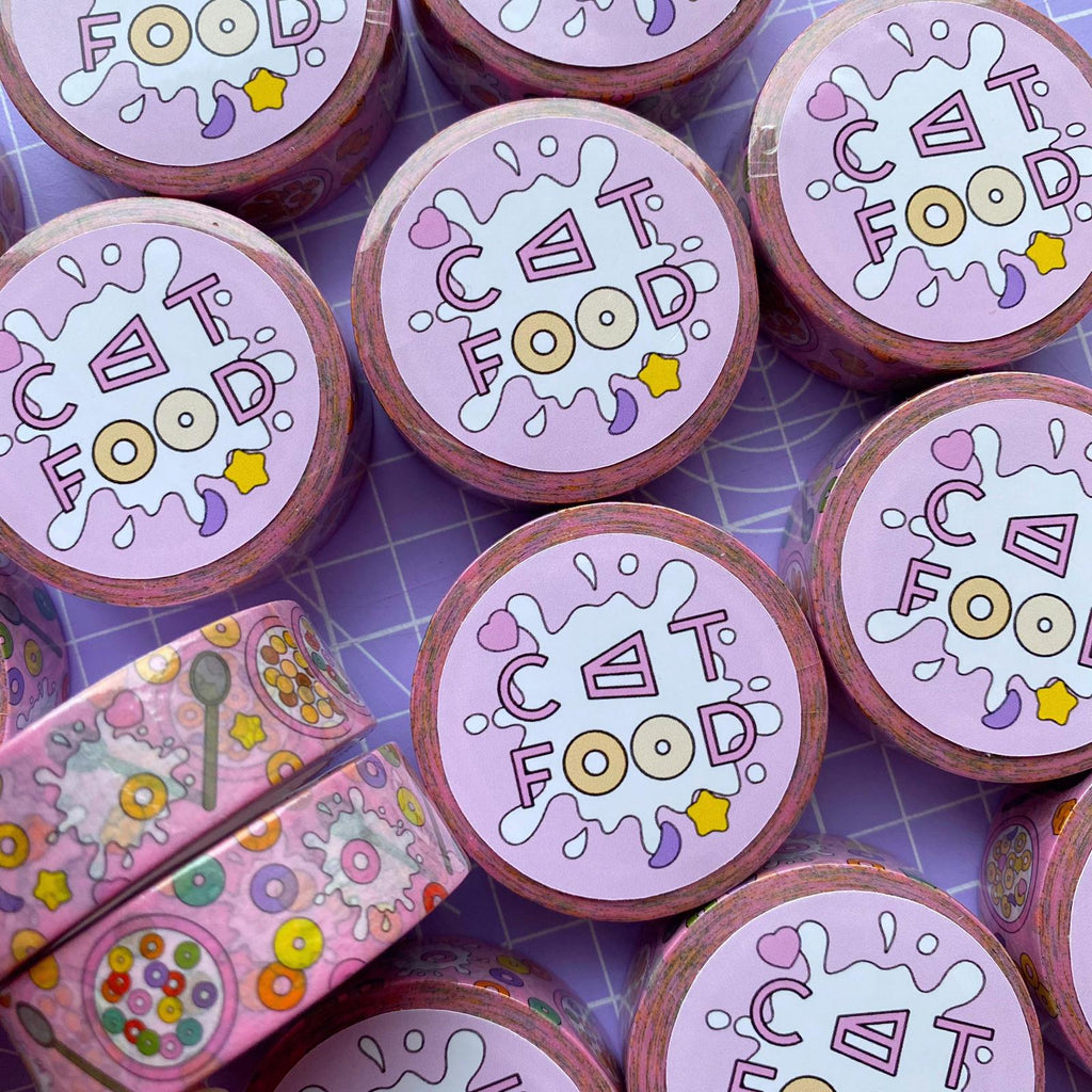 Cat Food Cakes Washi Tape - Cat Food Cakes