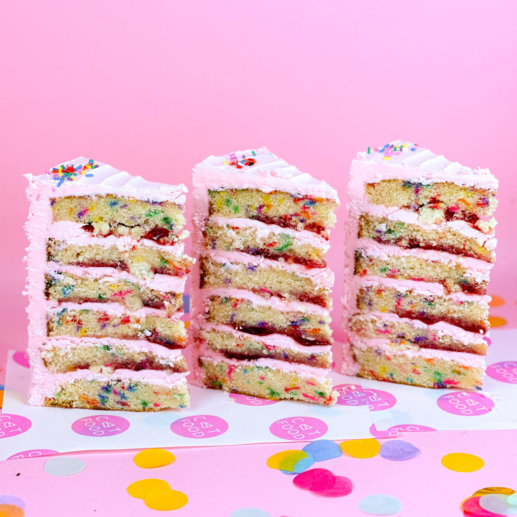 Betty Birthday Cake Slice