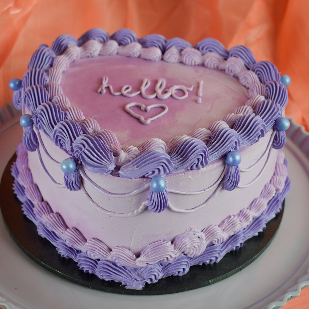 Frilly Heart Celebration Cake