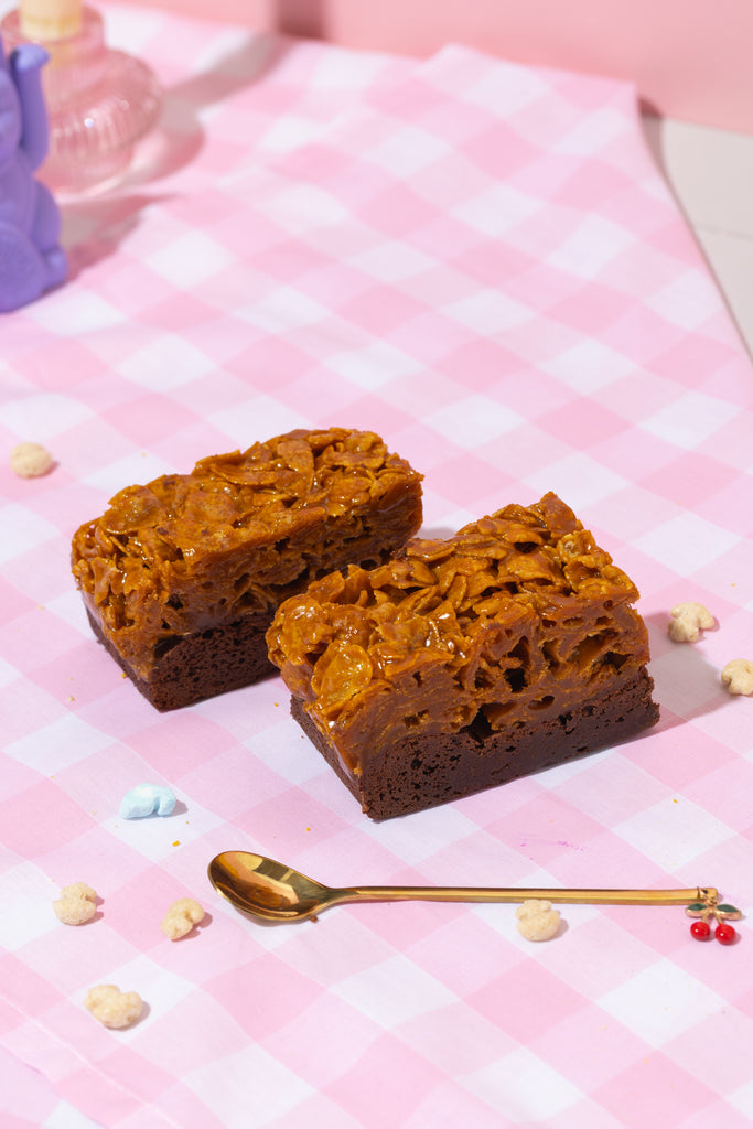 Caramel Cornflake Brownies