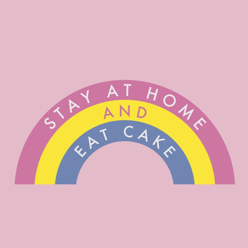 Stay Home Eat Cake Free Digital Download - Cat Food Cakes