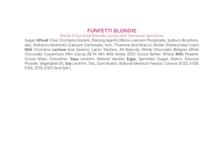Funfetti Blondies - Cat Food Cakes