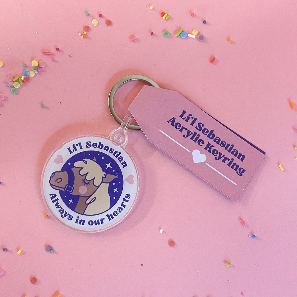 Lil Sebastian Keyring - Cat Food Cakes