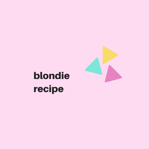 Blondie Recipe - Digital Download - Cat Food Cakes