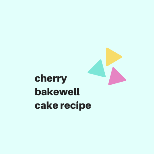 Cherry Bakewell Cake Recipe - Digital Download - Cat Food Cakes